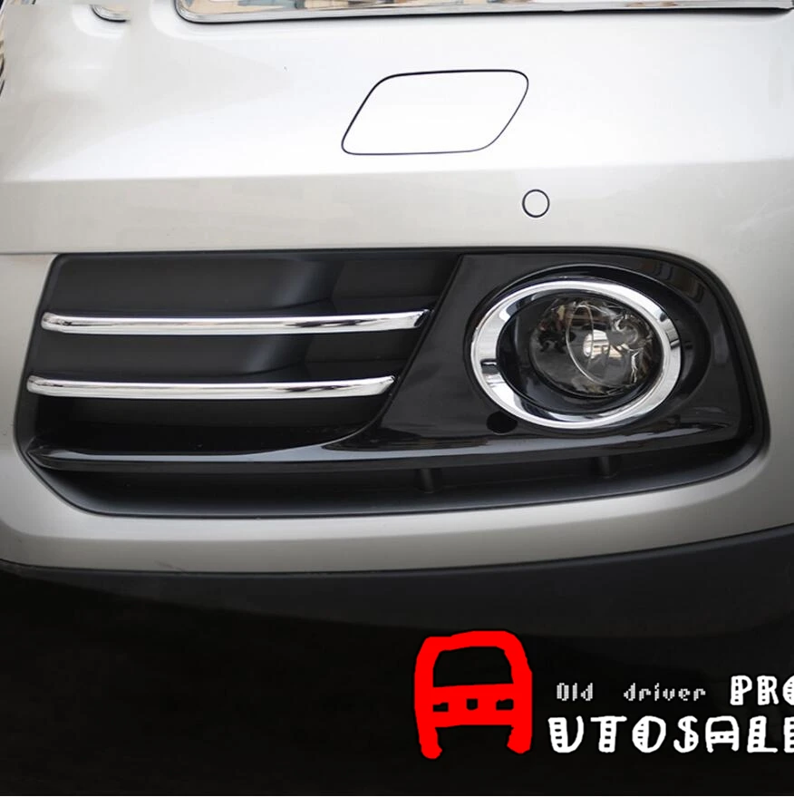 car styling For Audi Q5 2013 2014 2015 ABS Chrome Front Fog Lamp Light Decorative Cover Trim 4pcs Glossy New Arrival !! | Автомобили и