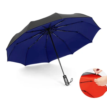 

Open&Close Auto Business Umbrellas Rain Women Men Automatic Umbrella Male Paraguas 10K Folding Umbrella Big Parasol plegable