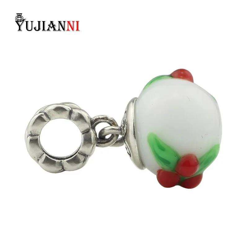 

Handmade Glass Beads Dangle 925 Sterling Silver Jewelry DIY Jewelry Making Charms Fits Original Troll Bracelet & Necklace