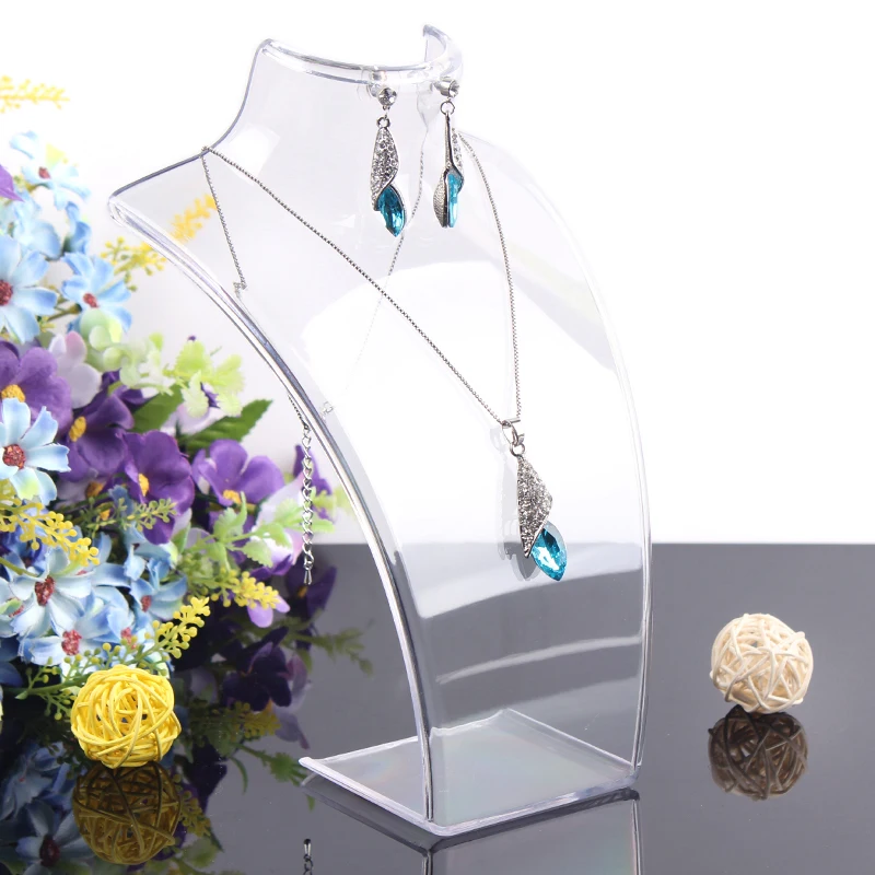 Anfei 10 Pcs Necklace Display Stand Pendants Holder Jewelry Organizer