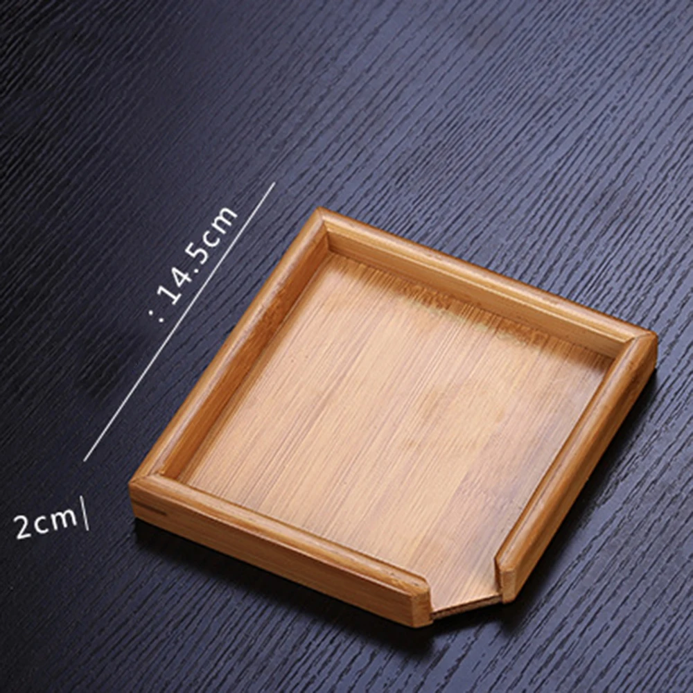 Креативный прямоугольный бамбуковый чайный поднос большой маленький чайный аксессуар блюдце контейнер для чая обслуживание гаджеты друг подарок