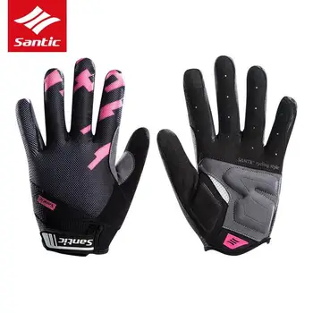 

Women Cycling Gloves Outdoor Sports Hiking Spring Autumn Full Finger with Touch Function Windproof Shockproof Bike Gloves