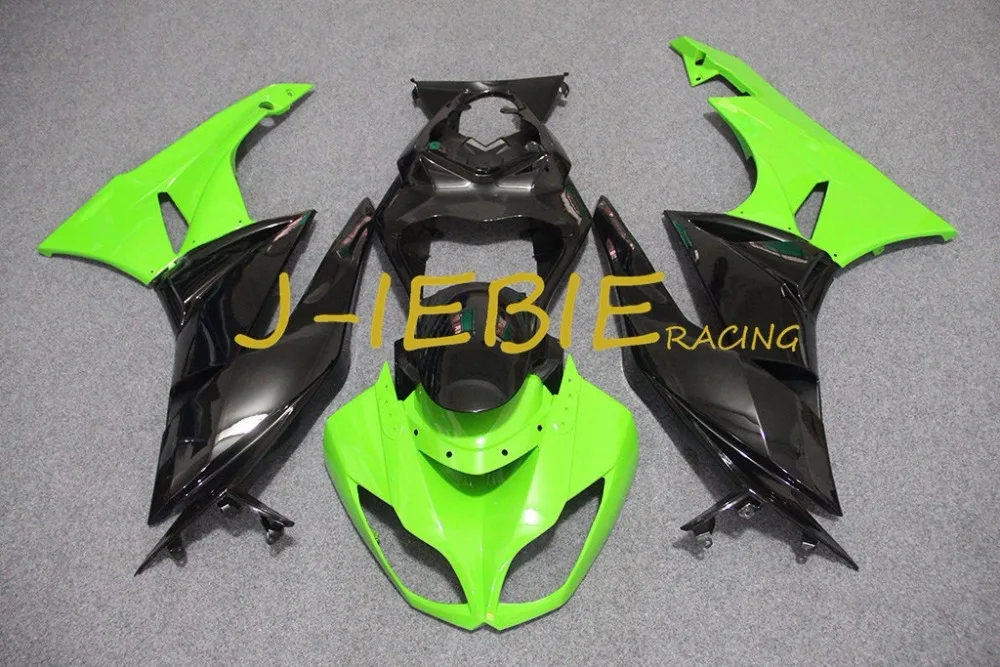 

Green black Injection Fairing Body Work Frame Kit for Kawasaki NINJA ZX6R ZX6 ZX 6 R 2009 2010 2011 2012