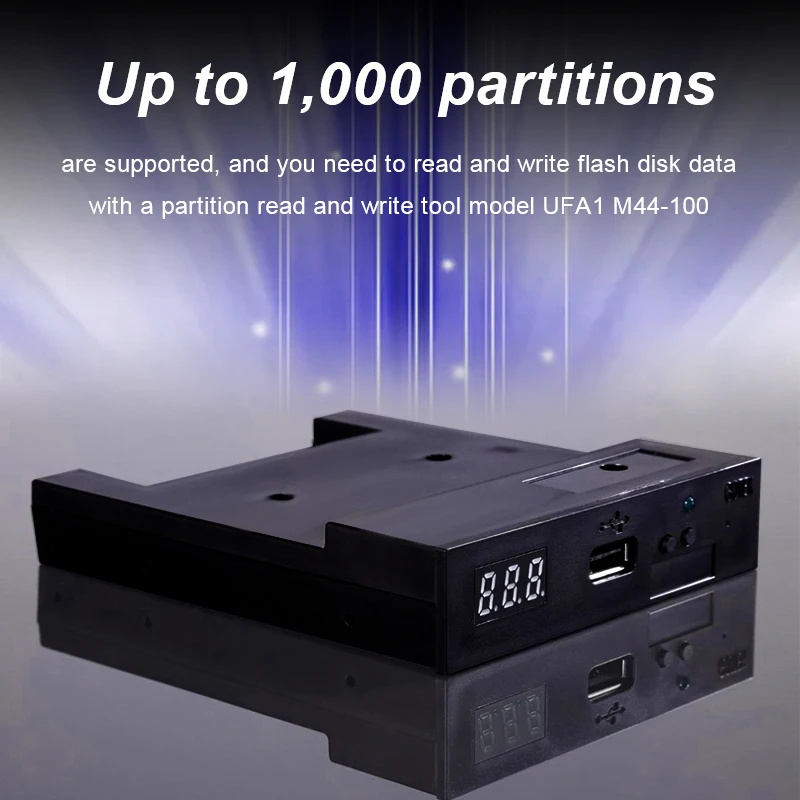  Unidad de disquete emulador 500kbps unidad de disquete USB leer emulador de disquete USB plástico 1