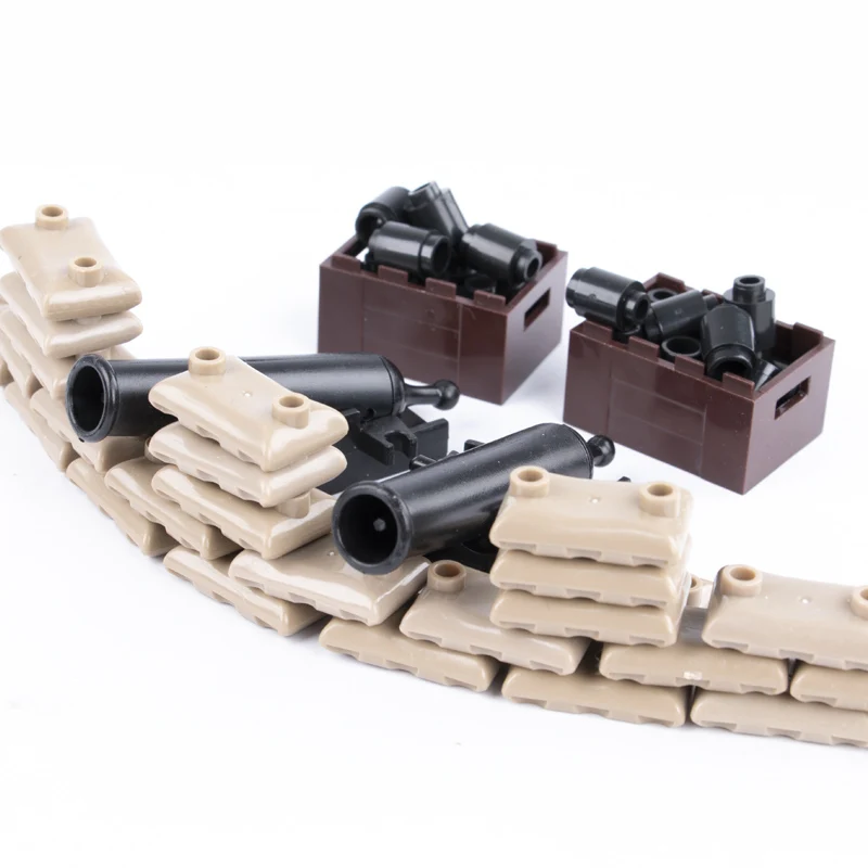 

Legoingly Military Cannon Weapons Car Blocks Army Soldier War Building Blocks Bricks Sets SWAT Accessories Toys For Children