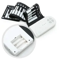 Портативный Гибкая цифровая клавиатура пианино 49 клавиш тонов ритмов электронная Roll Up игрушечные лошадки YS-BUY