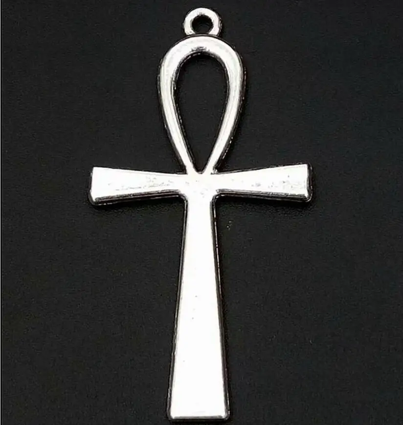 

HOT Wholesale 10pcs Fashion Antique Silver Ankh Cross Jesus cross Charm Pendant DIY Jewelry Accessories 1624