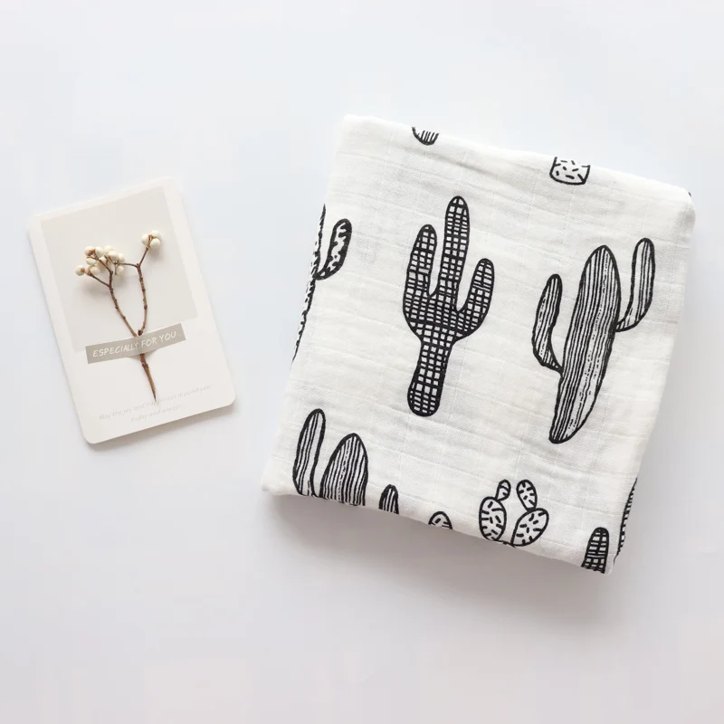 Комплект из 2 предметов детское одеяло хлопковое муслиновое для новорожденных