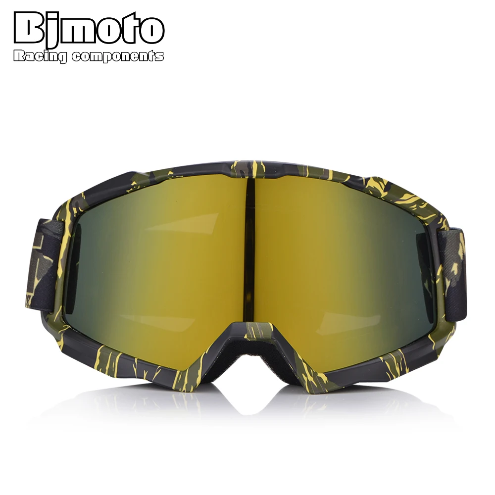 Bjmoto мотокросса Sking сноуборд очки УФ Анти Туман Лыжные Скейт катание на снегоходе