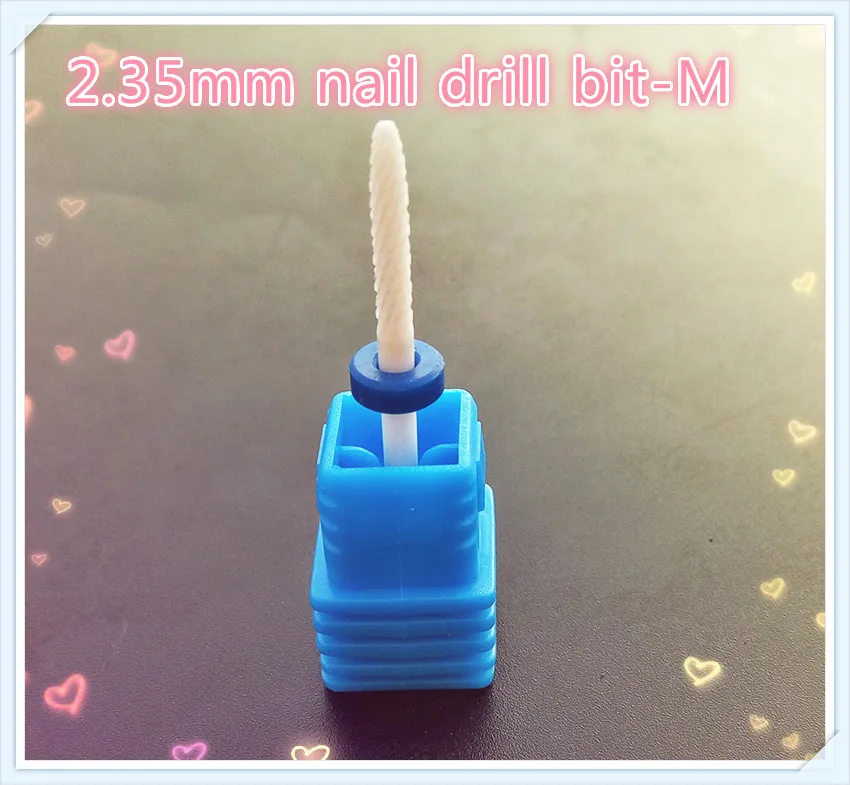 

1pcs wholesale! 3/32"Ceramic medium nail drill bit salon electric drill manicure machine for nail extension and cuticle C01607