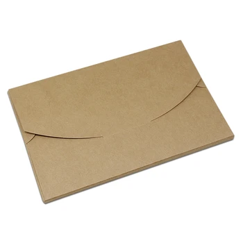 

DHL 250pcs/Lot Wholesale Kraft Paper Box For Photos Packing Paperboard Envelope Postcard Package Box Case Retro Gifts Card Boxes