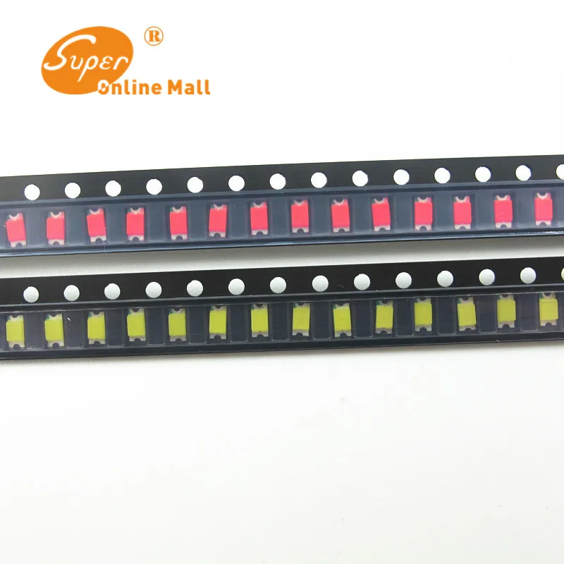 100 шт/Паг 1206 SMT SMD Оранжевый Светодиодный свет Диод прозрачный DIY светодиоды 600 610nm