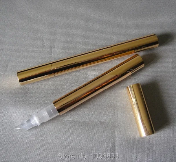 

50pcs/Lot, 3ML Cosmetic Packaging Dispenser Pen Gold Color, Eye Serum Packaging Tube, Empty Concealer Pen, Lip Gloss Pen