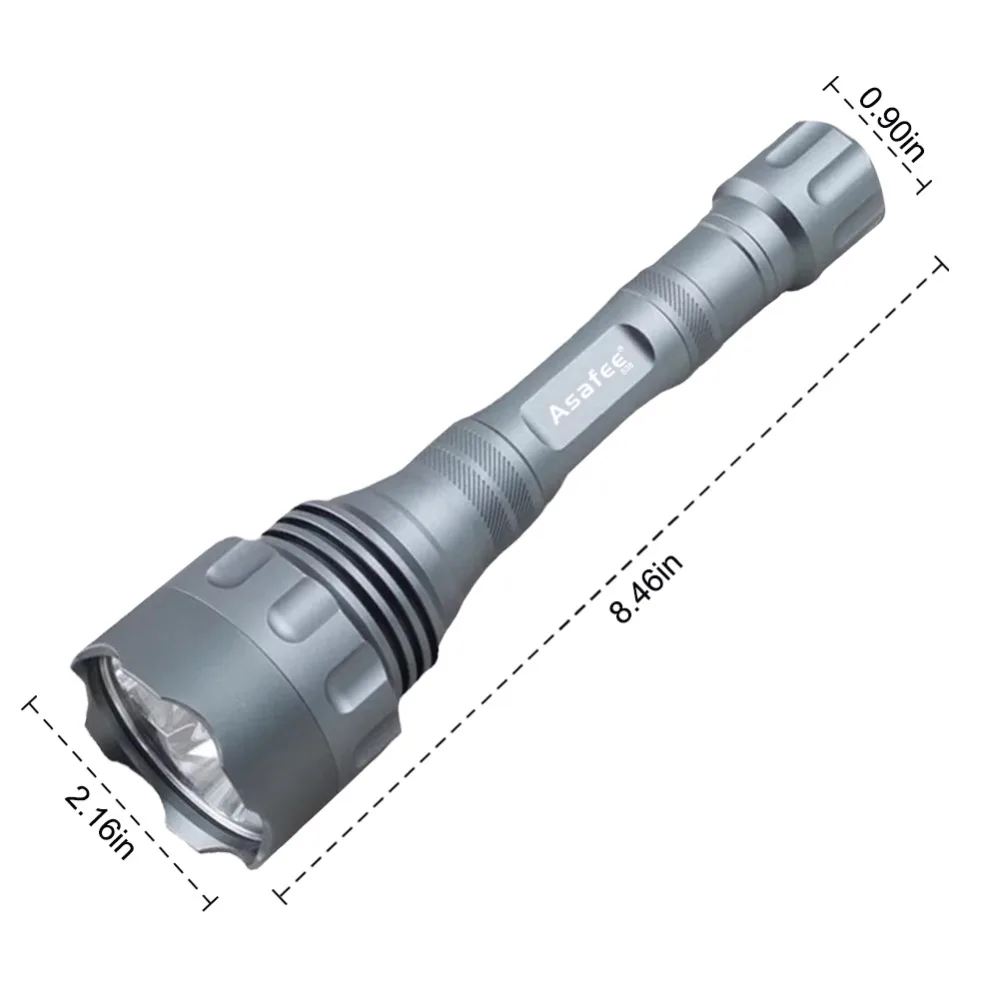 Asafee Мощный светодиодный тактический фонарь 5* CREE XR-E Q5 светодиодная лампа полиции Военная безопасность Охота наружное освещение