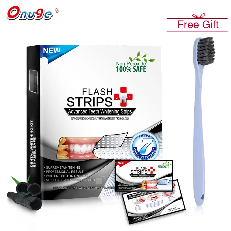 Onuge Teeth Whitening Bamboo Charcoal Strips Dental White Tools 14