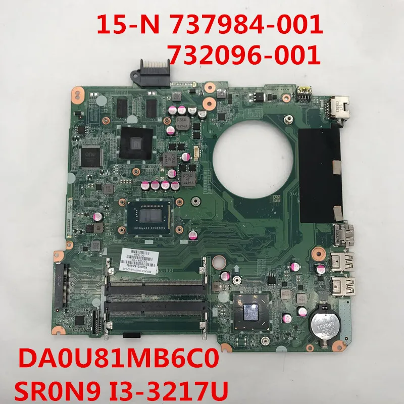Материнская плата для ноутбука 15-N 15T 15T-N100 14-N 737984-001 732096-001 DA0U81MB6C0 с I3-3217U процессором