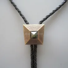 Оригинальное покрытие состаренное золото природа лабрадорит камень окно пирамиды Боло галстук шейный галстук 4 шт в партии