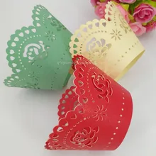 Мода 100 шт./компл. полый Формы для кексов бумага лоза кружева оберточная бумага для торта Беби Шауэр детский день рождения украшения 5z-SH173