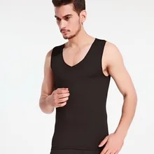 Г. новые зимние Для мужчин тонкие топы теплый плотный бархатный жилет Термальность Нижнее бельё Базовая футболка размер плюс мужской Фитнес Для мужчин Tank