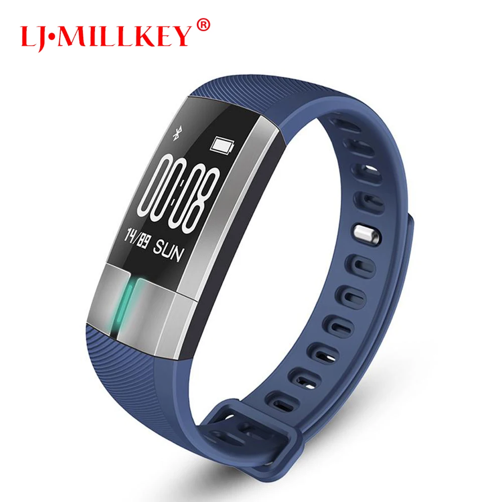 

ECG Real-time monitoring Blood pressure Heart Rate sport Smart Fitness Bracelet watch intelligent Activity Tracker