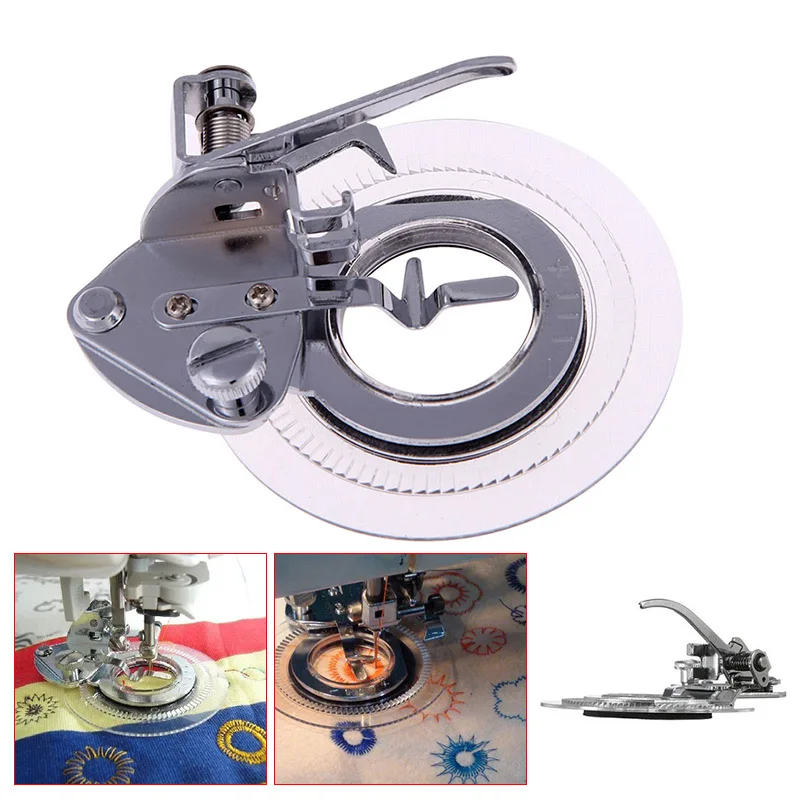 Newly Multifunction Disk Embroidery Presser Foot for Home Sewing