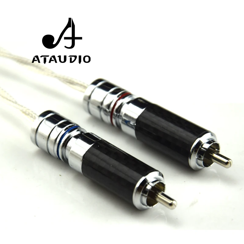 Кабель ATAUDIO Hi Fi с посеребренным разъемом 3 5 мм на 2RCA end Aux двойной RCA MP3/MP4