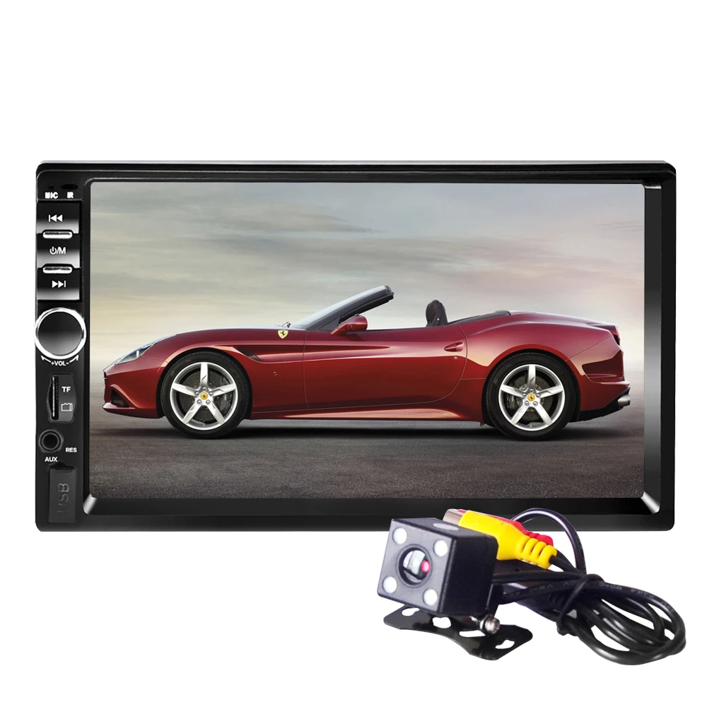 

Autoradio 2Din 7 Inch Car Stereo FM Radio MP5 Player With HD Rear View Camera For BMW e46 Opel Astra h VW Golf Bora Ford Focus2