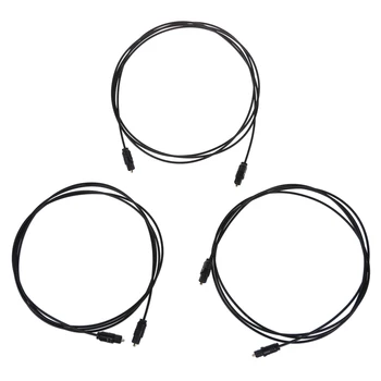 

3 pk 6' DIGITAL AUDIO OPTICAL FIBER OPTIC CABLE