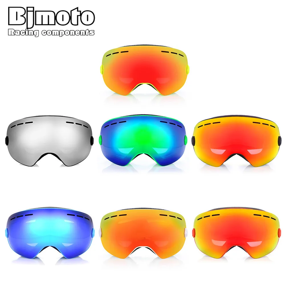 Bjmoto лыжные виды спорта Сноуборд Зимние защитные очки для катания на лыжах