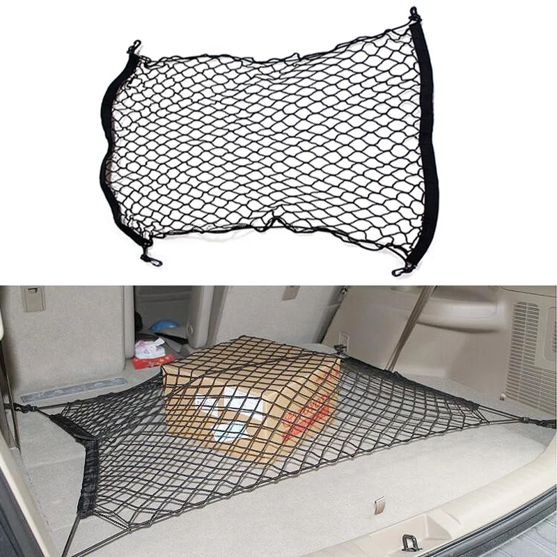 

Nylon Stretch Luggage Net Baggage Nets Bag Rack Network Boot Fixed Network 70 x 70cm Car Trunk Luggage Stacking Shelf Net