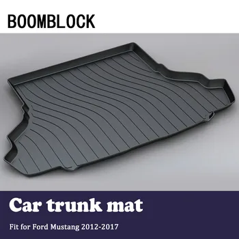 

BOOMBLOCK Car Special Trunk Floor Foot Mat Pad Non-slip Dustproof Interior Accessories For Ford Mustang 2017 2016 2015-2012