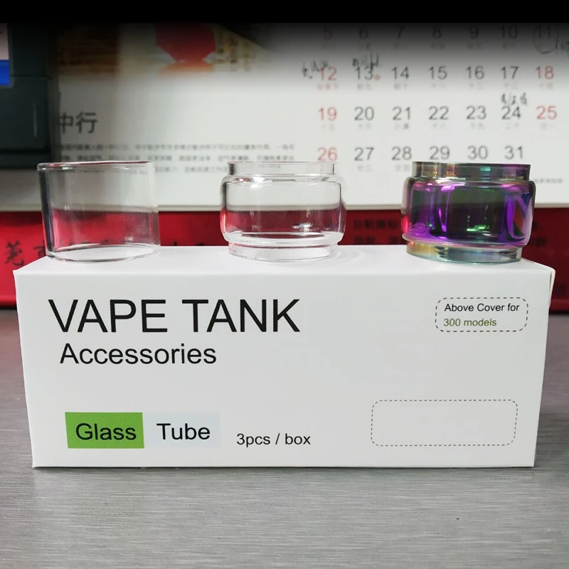 

3pcs Bubble Rainbow Replacement Pyrex Glass Tube for IJOY DIAMOND Tank 5.5ml / 4.0ml Atomizer Fit Wand / SABER 100w Kit