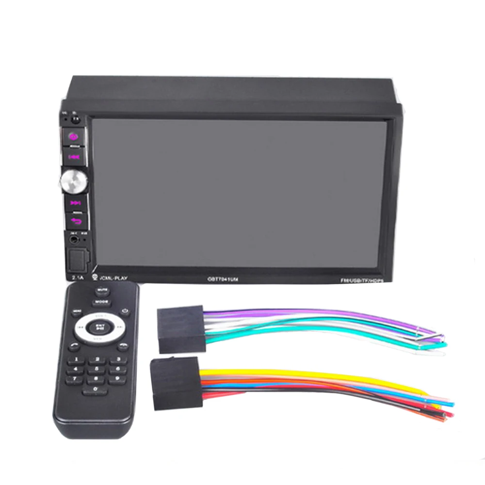 HD 1024*600 2DIN автомобильное радио стерео Handfree USB TF Bluetooth 7 &quotЗеркало Ссылка сенсорный