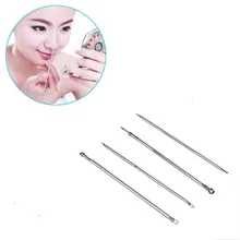 4 шт./компл. для черных точек угревая сыпь для удаления иглы из нержавеющей стали Профессиональное средство против акне инструмент для макияжа#654
