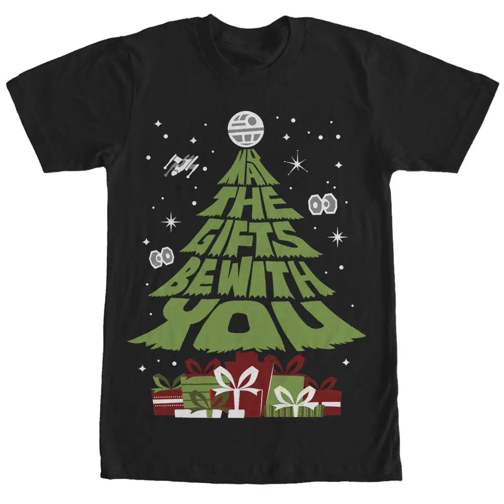 STAR WARS GIFT TREE CHRISTMAS HOLIDAY MENS T SHIRT S TO 3XL Shirts Homme Novelty T-Shirt Men Breathable STAR WARS GIFT TREE CHRISTMAS HOLIDAY MENS T SHIRT S TO 3XL Shirts Homme Novelty T-Shirt Men Breathable
