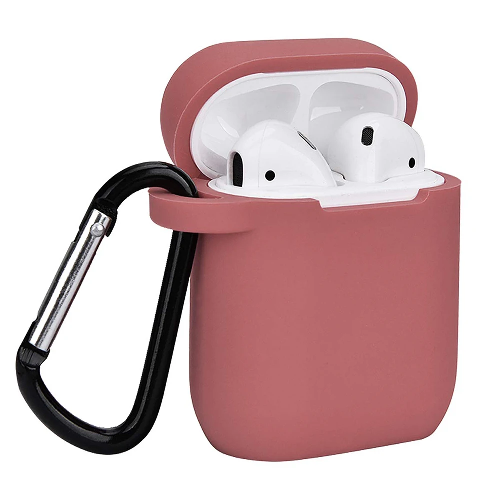 Сплошной цвет силиконовый пылезащитный чехол для Apple Airpods Charge Box