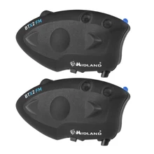 2 pz MIDLAND BTX2 FM Casco Del Motociclo di Bluetooth Intercom 800 m Impermeabile Senza Fili Auricolare Casco Intercomunicador Moto
