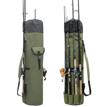 

Fishing Bags Portable Multifunction Nylon Fishing Rod Storage Case Canvas Reel Organizer Travel Carry Pole Tools Bag