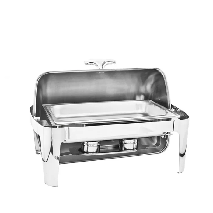 Hot Sale Stainless Steel Flip Square Chafing Dish Single Food Dish-in Other Utensils from Home ...