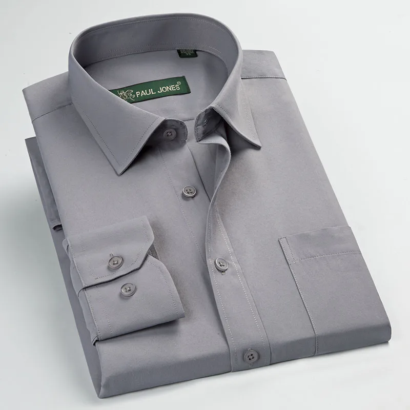Для мужчин, Рубашки для мальчиков Формальные Бизнес социальных Рубашки для мальчиков классический Дизайн с длинным рукавом Non-Iron работы Рубашки для мальчиков мягкая и дышащая s-5XL - Цвет: CZPJ5505