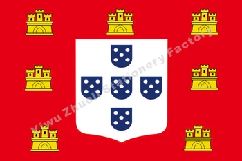 

Portuguese Royal of Flag 150X90cm (3x5FT) 120g 100D Polyester Double Stitched High Quality Banner Free Shipping