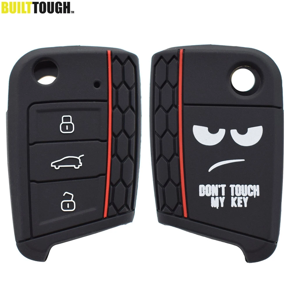 

Silicone Key Case Cover For VW Polo Golf 7 Tiguan for Skoda Octavia Kodiaq Karoq for SEAT Ateca Leon Ibiza 2016 2017 2018 2019