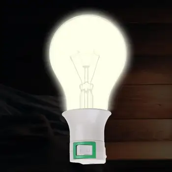 

E27 Screw Lamp Bulb Socket Bases Holder Plastic Material Bracket LED Bulb Adapter Converter Socket with Switch