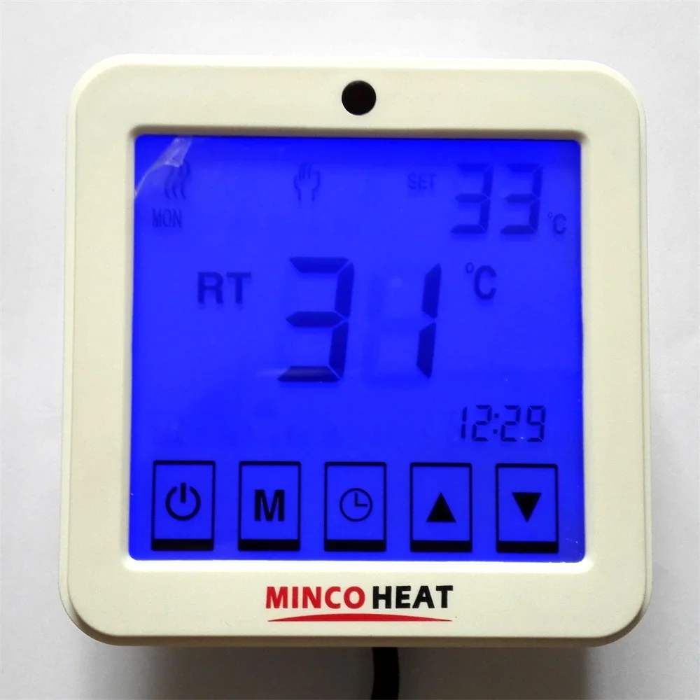 

220V LCD Touch Screen Room Underfloor Heating Thermostat Weekly Programmable Thermoregulator Temperature Controller