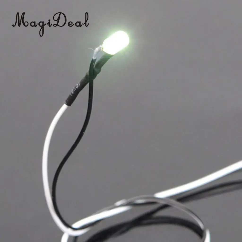 MagiDeal 5Pcs LED Light Cool Lighting Wire Cable for Sand Table Train Railroad Diorama Architecture Park Garden Lamp DIY Accs
