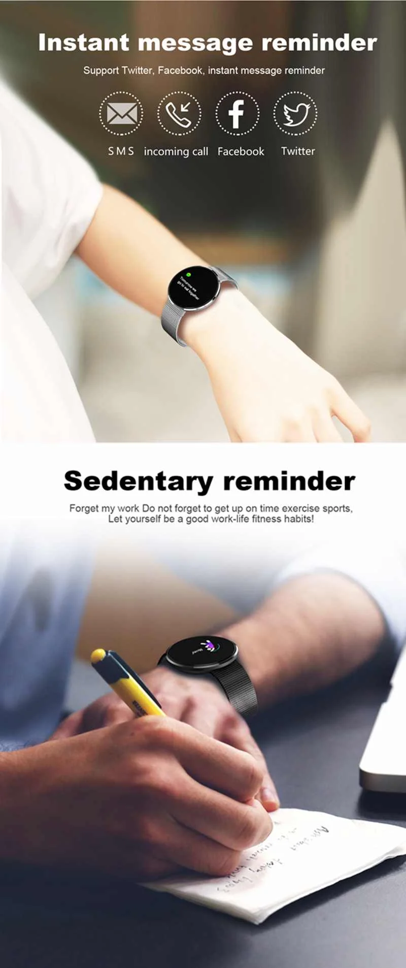 Bakeey CF006H 0.96 IPS Color Screen Blood Oxygen Pressure Heart Rate Monitor Pedometer Smart Watch