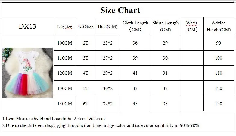 DX13-Size chart