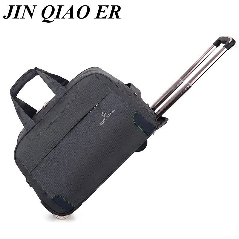 Us 35 59 45 Off Trolley Travel Bag Hand Luggage Rolling Duffle Bags Waterproof Oxford Suitcase Wheels Carry On Uni Small Size In