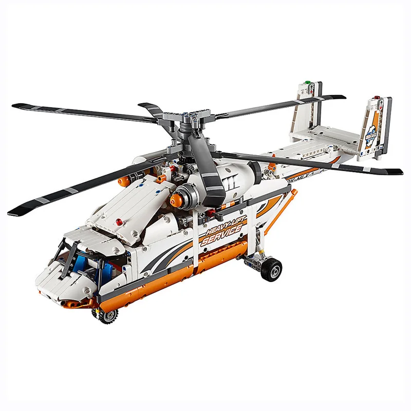 

1060 PCS Technology Series Compatible Legoings 42052 20002 Heavy Lift Helicopter Model Building Blocks Bricks Toys Gifts