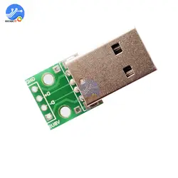 10 шт. USB к DIP конвертер адаптер 4 Pin для 2.54 мм печатной платы Питание DIY